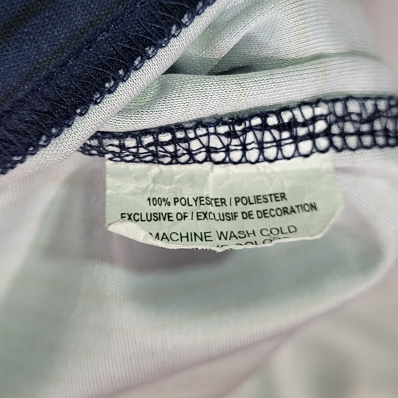 Ben Hogan Men's Blue/Green Striped 3 Button Short Sleeve Polo Shirt Size Small - Picture 5 of 7